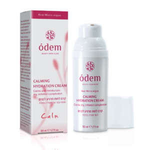 Calm <br> קרם לחות ממיקרו אצות אדומות <br> לעור יבש, מגורה ואדמומי